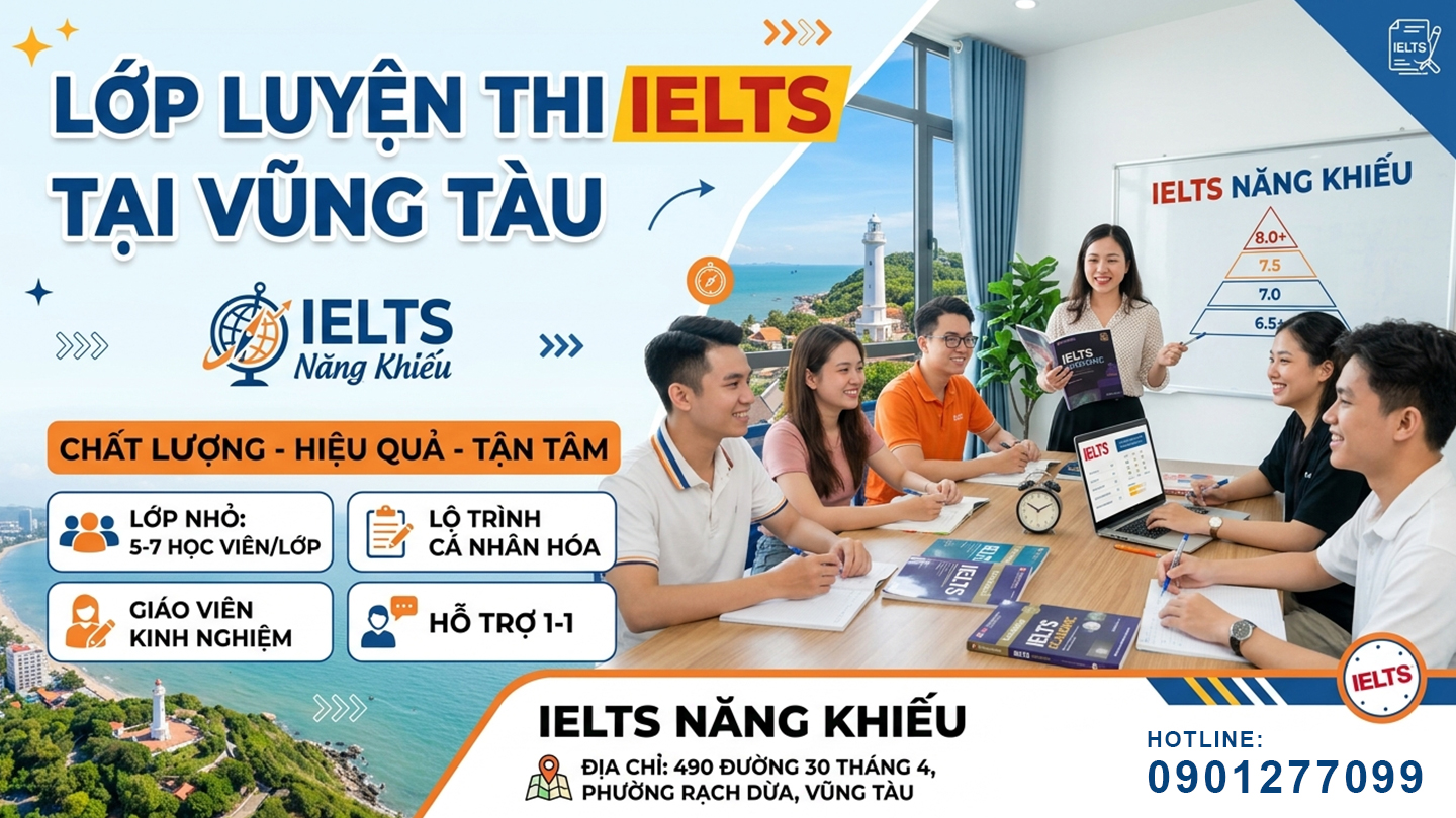 Luyện thi IELTS tại Vũng Tàu