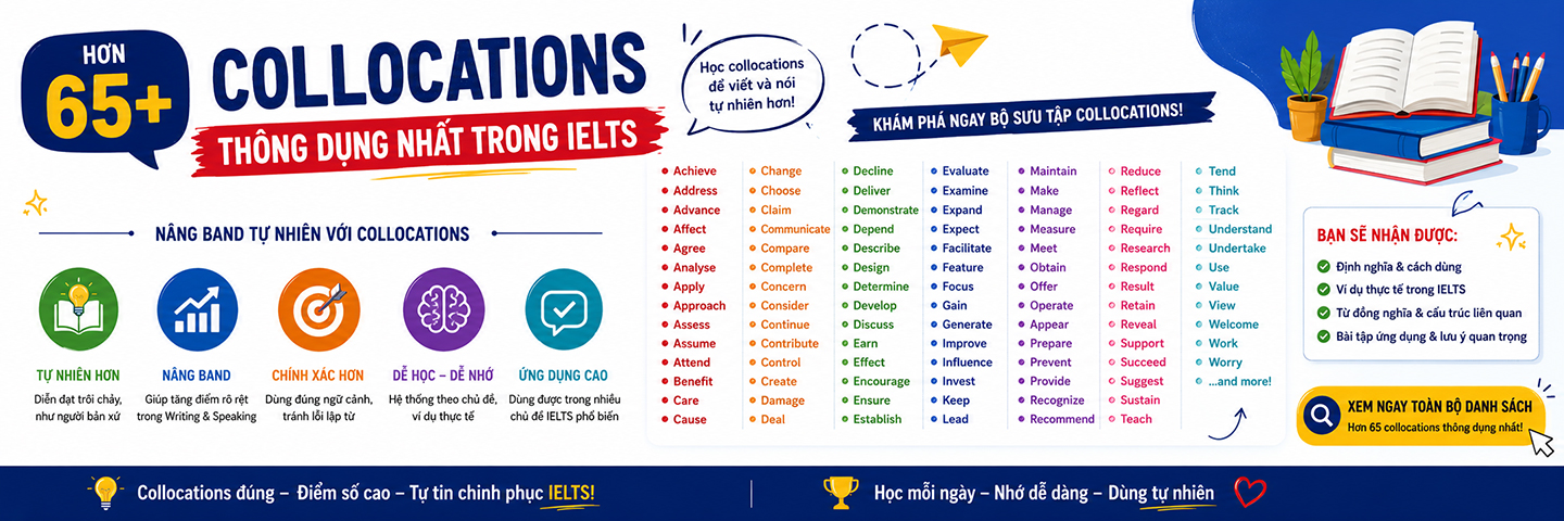 Bộ IELTS Collocations cho mọi người