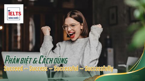 Phân biệt & Cách dùng bộ từ Succeed – Success – Successful – Successfully trong IELTS Writing