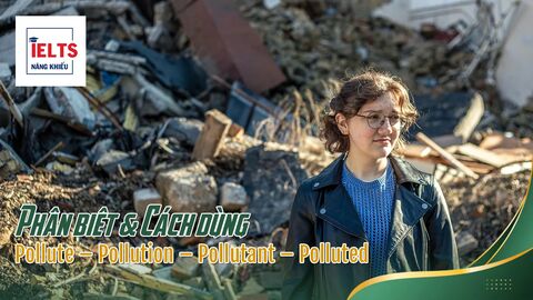 Pollute – Pollution – Pollutant – Polluted: Cách dùng chuẩn trong IELTS Writing Task 2