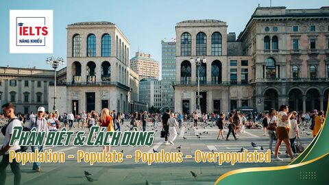 Cách dùng đúng bộ từ Population - Populate - Populous - Overpopulated