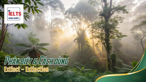 Extinct - Extinction: Dùng dạng Noun hay Adj khi viết IELTS Writing?