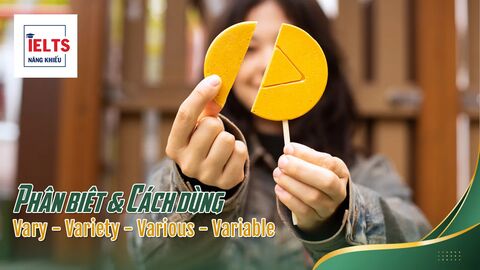 Phân biệt Vary – Variety – Various – Variable: Bộ từ Paraphrase đỉnh cao Task 1