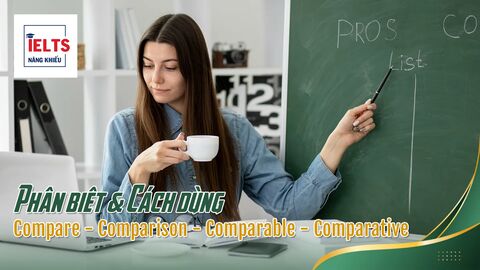 Compare – Comparison – Comparable – Comparative: Ứng dụng trong IELTS Task 1
