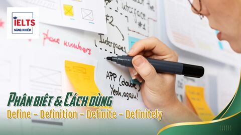 Phân biệt Define – Definition – Definite – Definitely trong tiếng Anh học thuật
